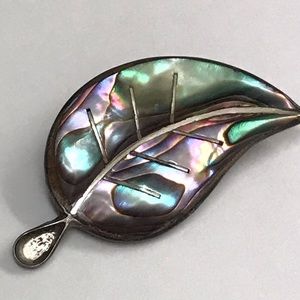 VTG Sterling Abalone Pin